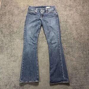 Gap Curvy Bootcut Jeans Womens 32 Long Blue Dark Mid Rise Stretch Canada Made